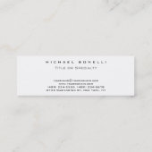 Mini Monogramme simple clair Carte de visite rouge maig (Dos)