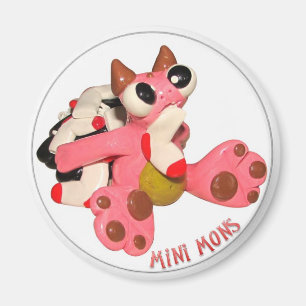 Mini Mons "Sock Monster" Magnet Magneet
