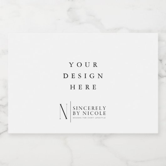 Mini Mousserende Wijn Etiketdruk Sparkling Wijnetiket (Enkel label)