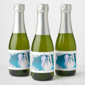Mini Mousserende Wijn etiketten! Sparkling Wijnetiket (Flessen)