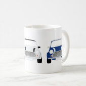Mini Mug classique rouge, blanc et bleu (Devant droit)
