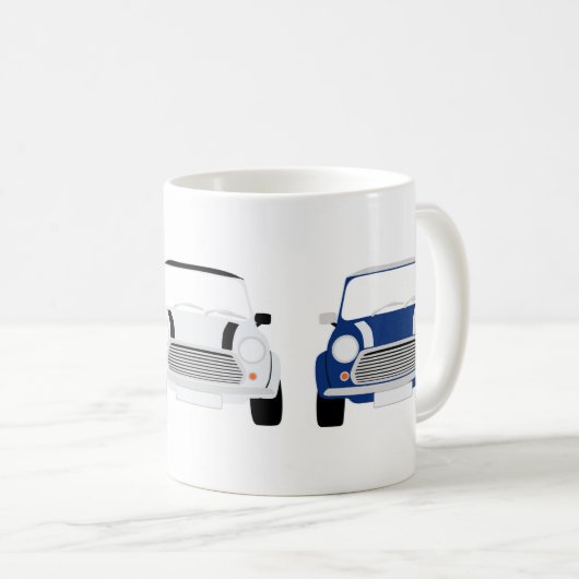 Mini Mug classique rouge, blanc et bleu (Devant droit)