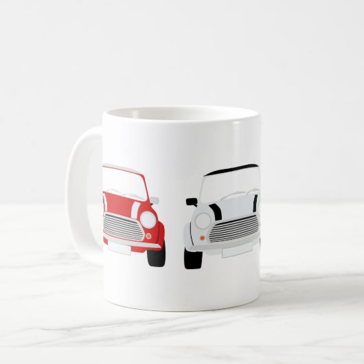 Mini Mug classique rouge, blanc et bleu (Devant gauche)