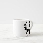 Mini Mug Expresso Art Abstrait Dual Face (Devant droit)