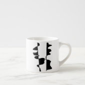 Mini Mug Expresso Art Abstrait Dual Face (Droite)