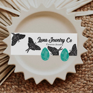 Mini Mystic Luna Moth Bijoux Carte de visite