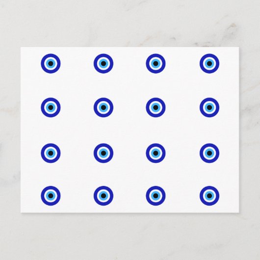 Mini Nazar Evil Eye Protection Briefkaart (Voorkant)