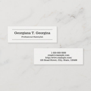Mini Nettoyez, minimaliste, carte de visite