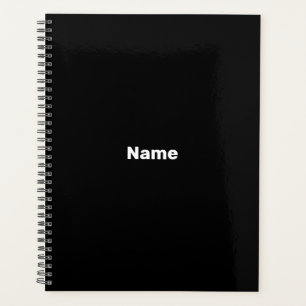 Mini-noir nom personnalisé texte année monogramme