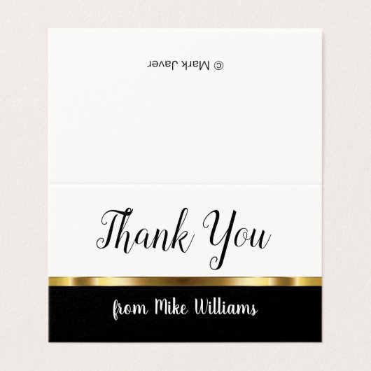 Mini notes de remerciement (Outside Unfolded)