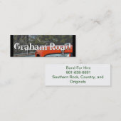 Mini Nouveau carte de visite de Graham Rd (Devant / Derrière)
