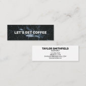 Mini Obtenons un Carte de visite en marbre café (Devant / Derrière)