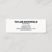 Mini Obtenons un Carte de visite en marbre café (Dos)