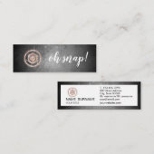 Mini Oh rupture ! Carte de visite de photographe de (Devant / Derrière)