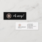 Mini Oh rupture ! Carte de visite de photographe de (Devant / Derrière)