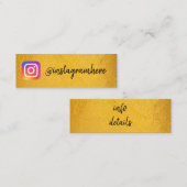 Mini or carte de visite des médias sociaux (Devant / Derrière)