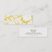 Mini Or et modèle maigre de carte de visite de dentelle (Devant / Derrière)