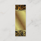 Mini Or floral G523 de griffonnage de carte de visite (Dos)