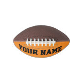 Mini ORANJE en ZWARTE persoonlijke Football (Voorkant)