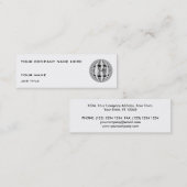 Mini Orb Chrome carte de visite blanc maigre (Devant / Derrière)