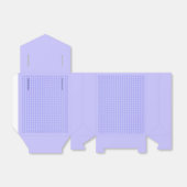 Mini Paars Diamond Pattern Bedankdoosjes (Uitgevouwen)