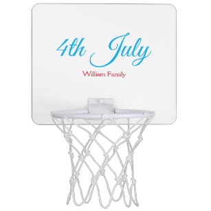 Mini-panier De Basket 4 juillet jour d'indépendance ajouter nom texte pe