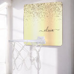 Mini-panier De Basket Parties scintillant d'or Monogramme métallique Nom<br><div class="desc">Gold Faux Foil Metallic Sparkle Parties scintillant brossé Métal Monogramme Nom Mini Basketball Hoop. Cela rend le cadeau parfait pour 16 ans,  mariage,  douche nuptiale,  anniversaire,  baby shower ou bachelorette pour quelqu'un qui aime le luxe glam et les styles chic.</div>