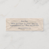 Mini Papier Froissé Écriture à la Main Carte de Visite (Dos)