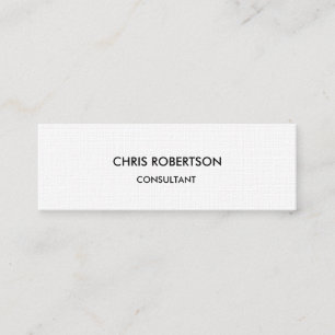 Mini Papier lin mince Carte de visite moderne chic minc