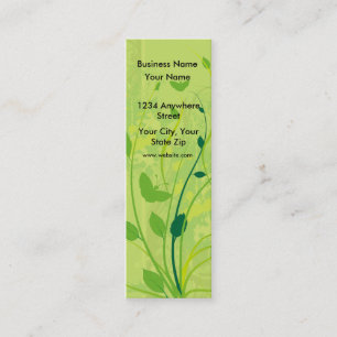 Mini Papillon maigre de vert de carte de visite floral