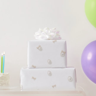 Mini Parelpatroon Elegante Strik Inpakpapier