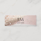 Mini Parties scintillant moderne Salon Carte de visite (Devant)