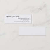 Mini Pearl Simple Carte de visite moderne moderne tenda (Devant / Derrière)