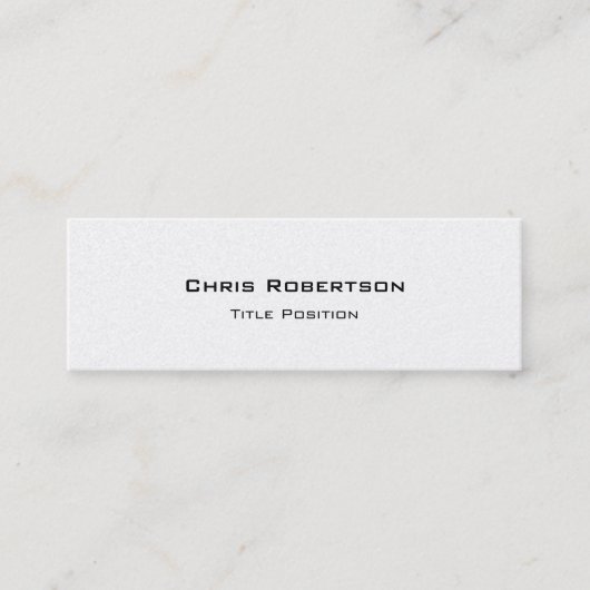 Mini Pearl Slim Carte de visite de charme tendance (Devant)