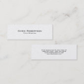 Mini Pearl Slim Moderne tendance Carte de visite de cha (Devant / Derrière)