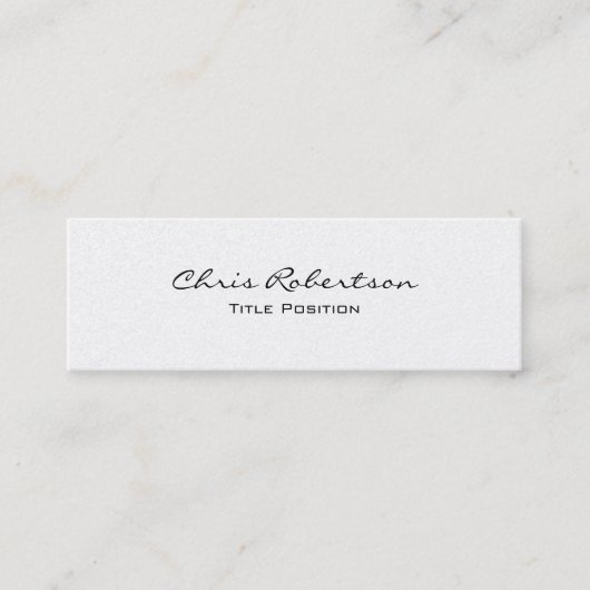 Mini Pearl Slim Moderne tendance Carte de visite de cha (Devant)