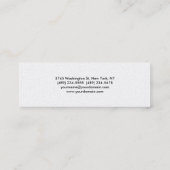 Mini Pearl Slim Moderne tendance Carte de visite de cha (Dos)