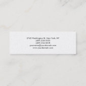 Mini Pearl Trendy Carte de visite moderne élégant (Dos)