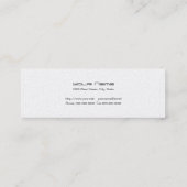 Mini Perle de luxe Carte de visite maigre (Dos)
