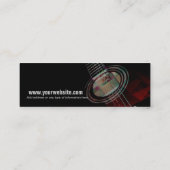 Mini Petit Carte de visite GUITAR "Redtrax" (Dos)