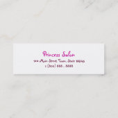 Mini Petit carte de visite rose pourpre (Dos)