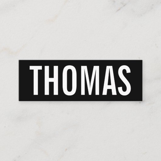 Mini Petit modèle de carte de visite moderne. (Devant)