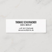 Mini Petit modèle de carte de visite moderne. (Dos)