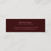 Mini Petite fleur |brpnk du carte de visite | (Dos)