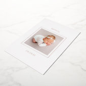 Mini photo bébé fille Faire-part de naissance huil (Rotation)