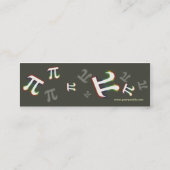 Mini Pi - Carte de visite de scientifique (Dos)