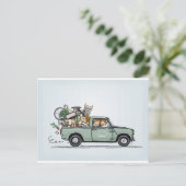  mini Pickup Briefkaart (Staand voorkant)