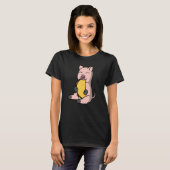 Mini Pig eet een Taco Pet T-shirt (Voorkant volledig)