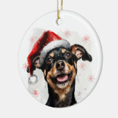 Mini Pinscher Dog Christmas Personalized Keramisch Ornament (Links)