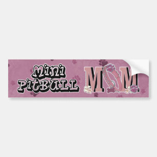 Mini Pitbull MOM Bumpersticker